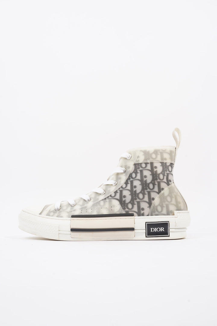 Christian Dior B23 High-top White / Black Oblique Canvas EU 41.5 UK 8.5