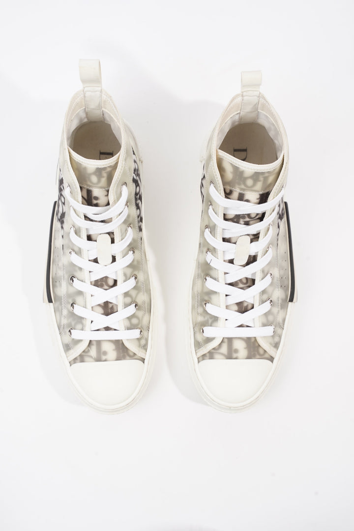 Christian Dior B23 High-top White / Black Oblique Canvas EU 41.5 UK 8.5
