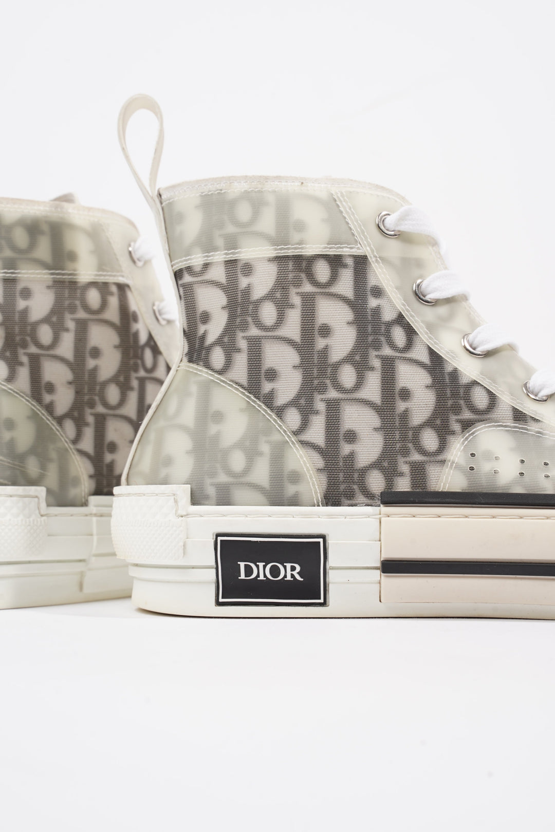 Christian Dior B23 High-top White / Black Oblique Canvas EU 41.5 UK 8.5