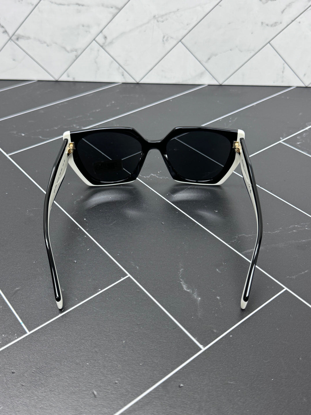 BRAND NEW Prada White & Black Sunglasses