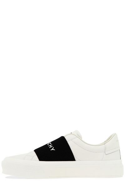 CITY SPORT LEATHER SLIP-ON SNEAKERS