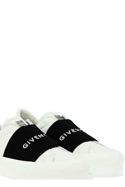 CITY SPORT LEATHER SLIP-ON SNEAKERS