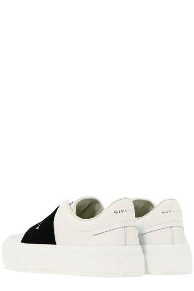CITY SPORT LEATHER SLIP-ON SNEAKERS
