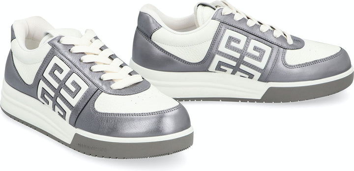 G4 LEATHER LOW-TOP SNEAKERS