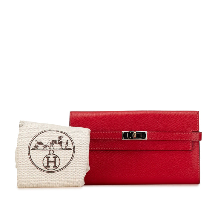 Top quality Hermes Epsom Classic Kelly Wallet Long Wallets