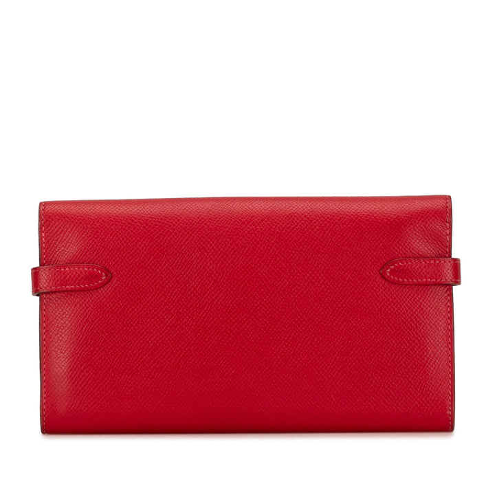 Top quality Hermes Epsom Classic Kelly Wallet Long Wallets