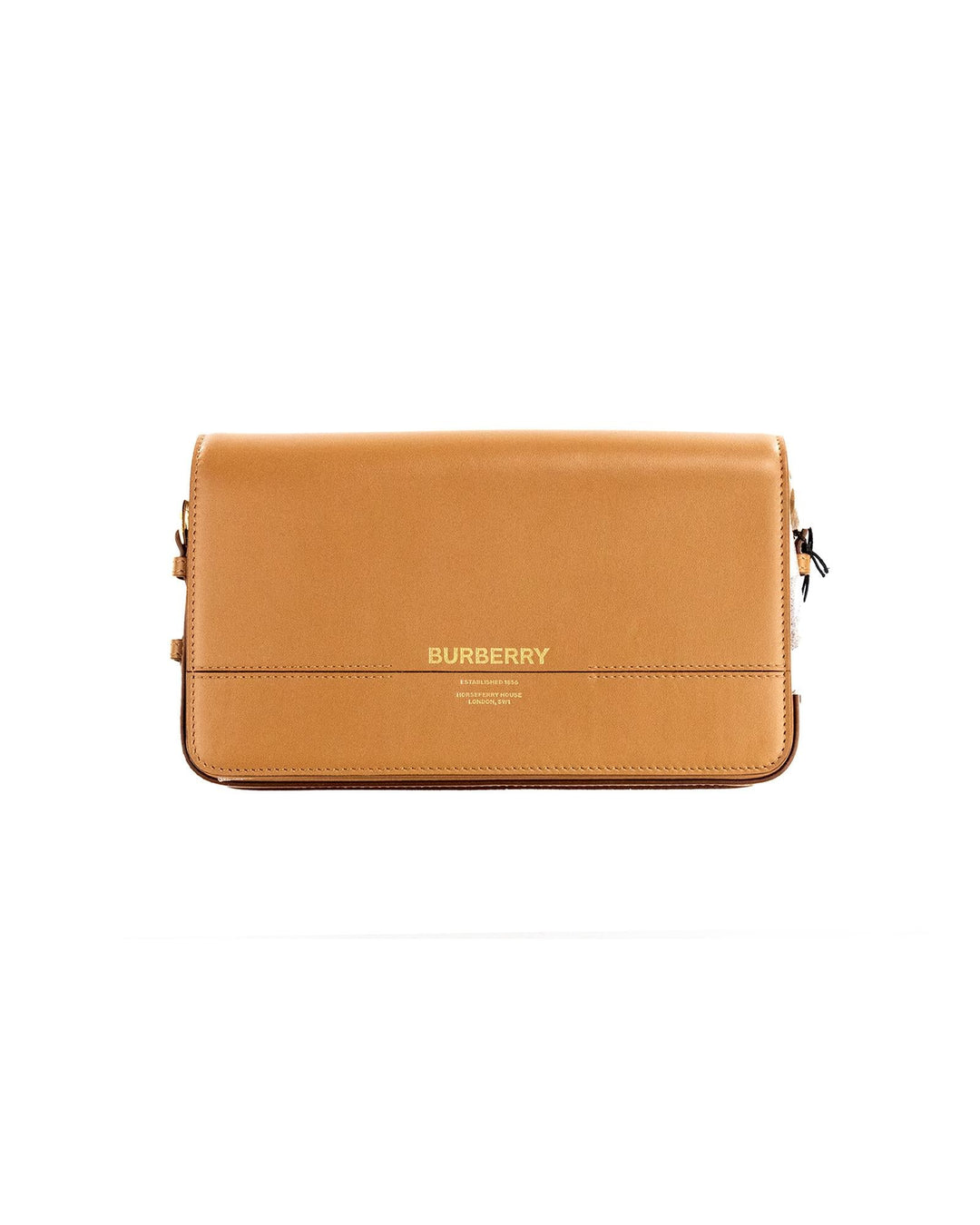 Burberry Small Leather Flap Crossbody Clutch Handbag