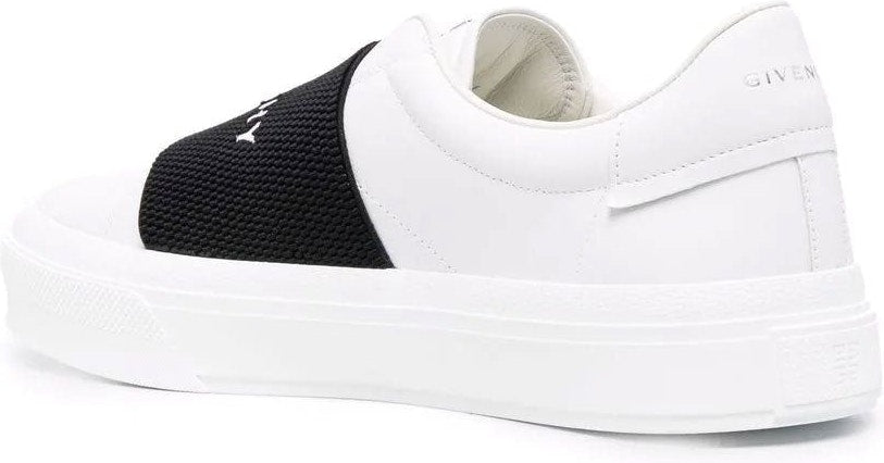 WHITE SNEAKERS WITH LOGO BAND
