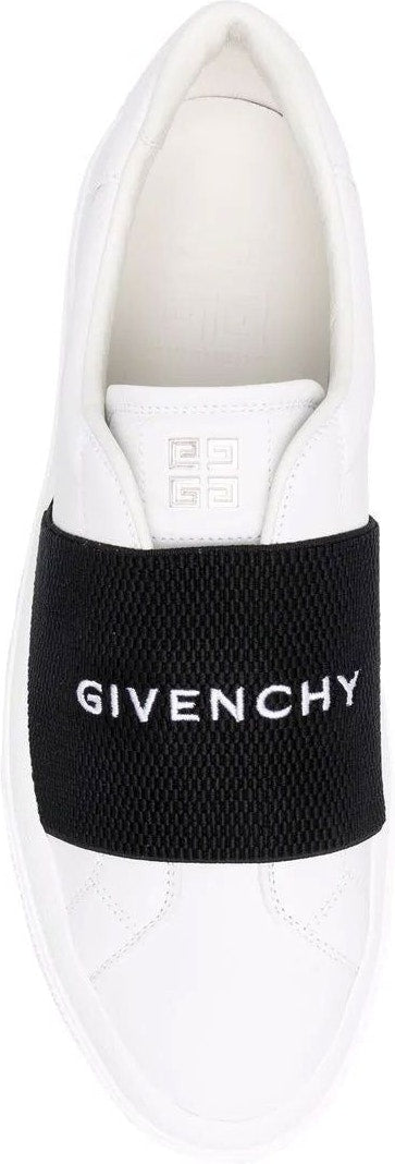 WHITE SNEAKERS WITH LOGO BAND