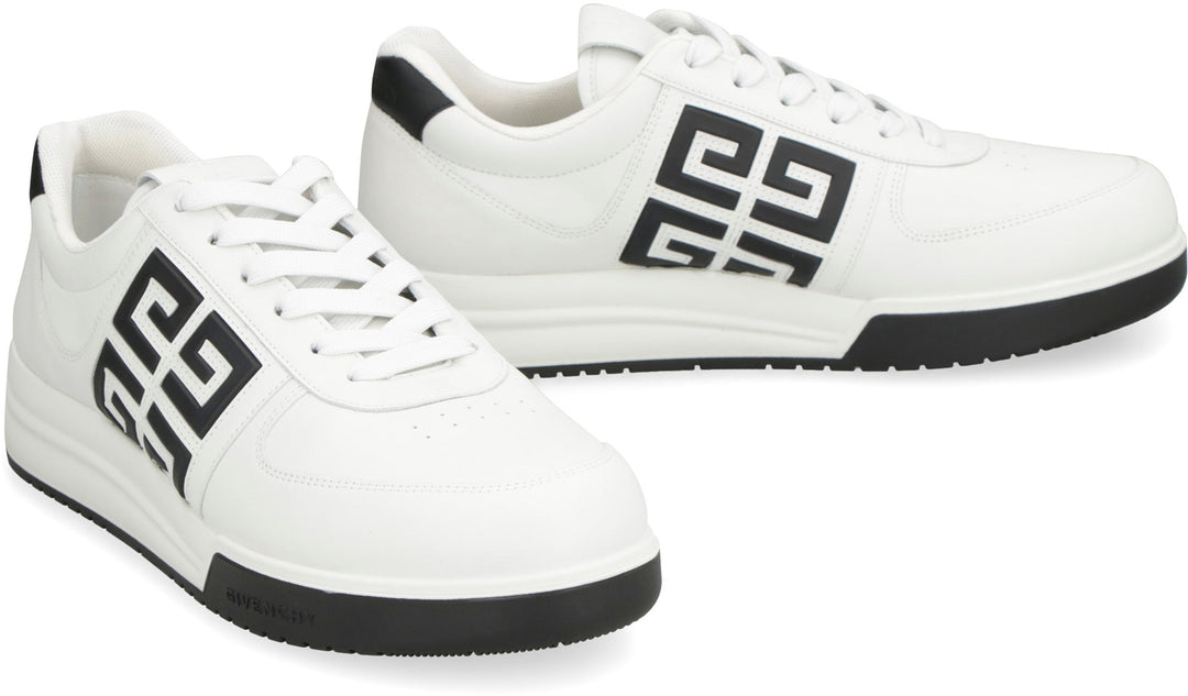 G4 LEATHER LOW-TOP SNEAKERS