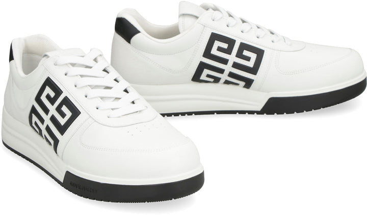 G4 LEATHER LOW-TOP SNEAKERS