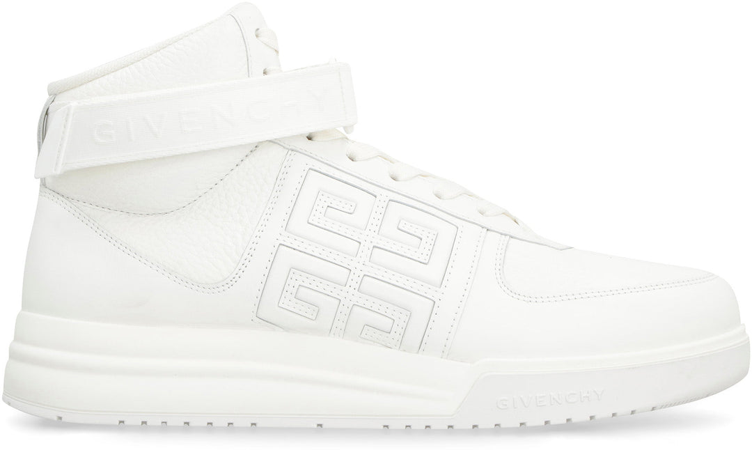 G4 LEATHER HIGH-TOP SNEAKERS