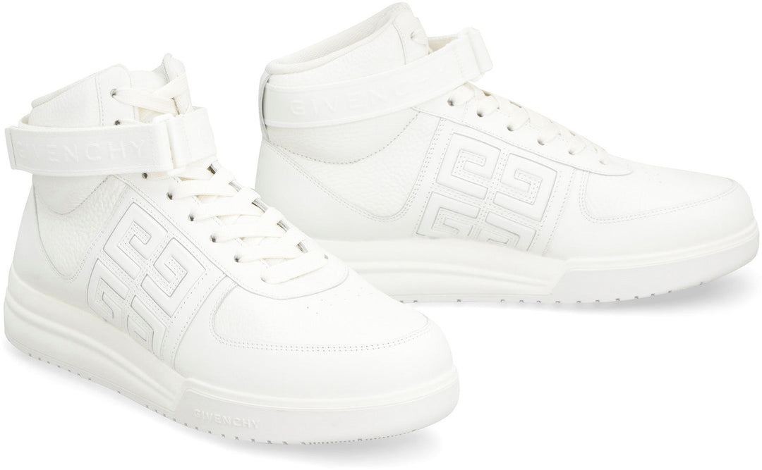 G4 LEATHER HIGH-TOP SNEAKERS