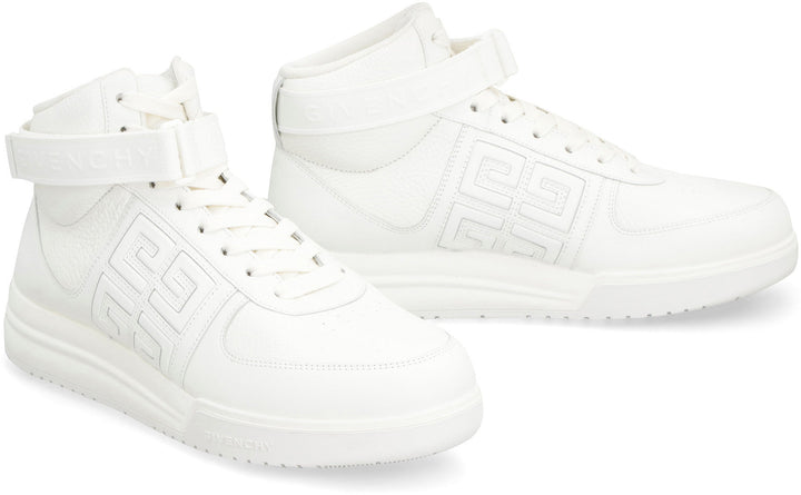 G4 LEATHER HIGH-TOP SNEAKERS