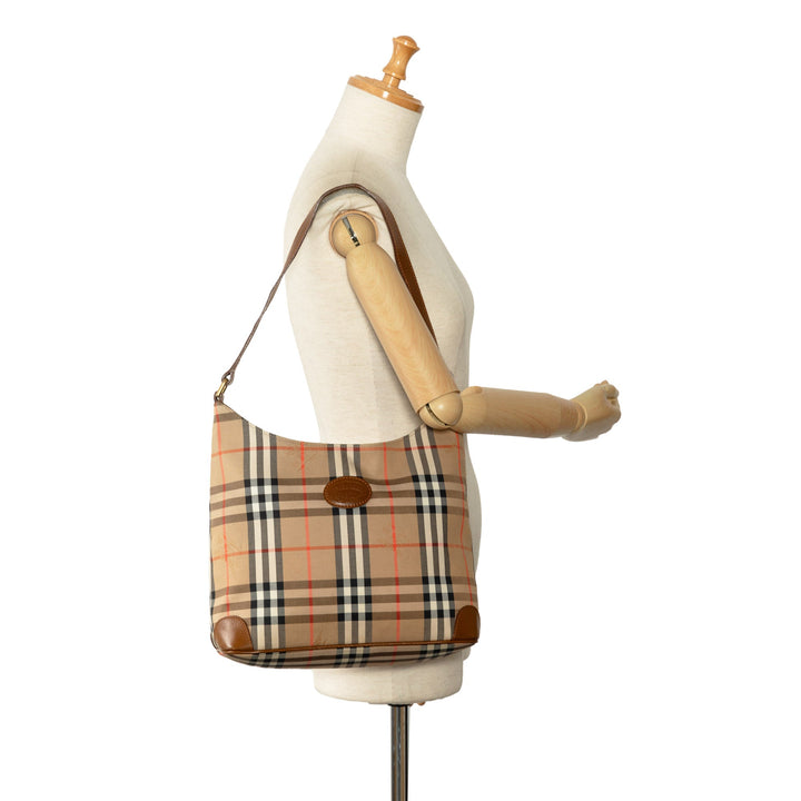 BURBERRY Haymarket Check Shoulder Bag