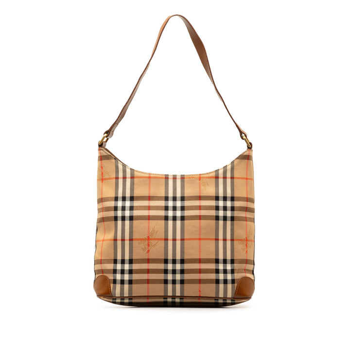 BURBERRY Haymarket Check Shoulder Bag