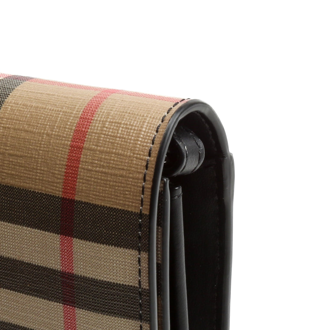 BURBERRY Vintage Check Hannah Wallet on Strap