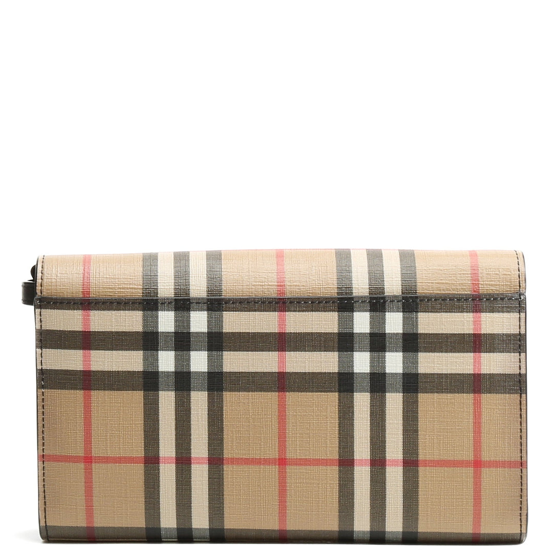 BURBERRY Vintage Check Hannah Wallet on Strap