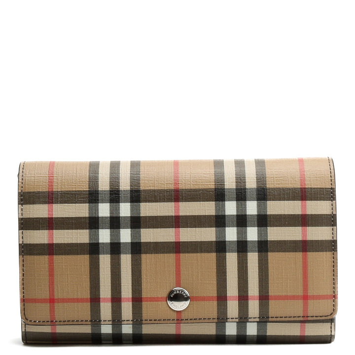 BURBERRY Vintage Check Hannah Wallet on Strap