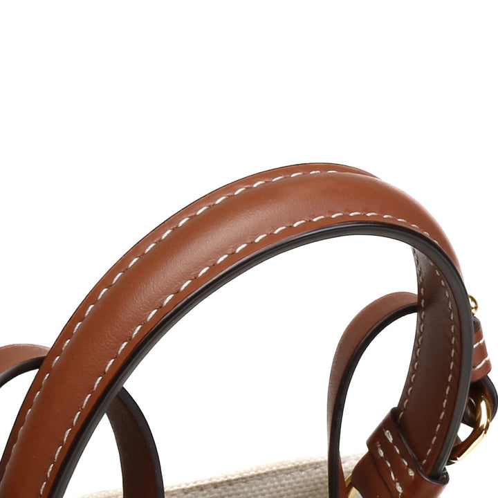 BURBERRY Canvas Logo Peggy Bucket Bag