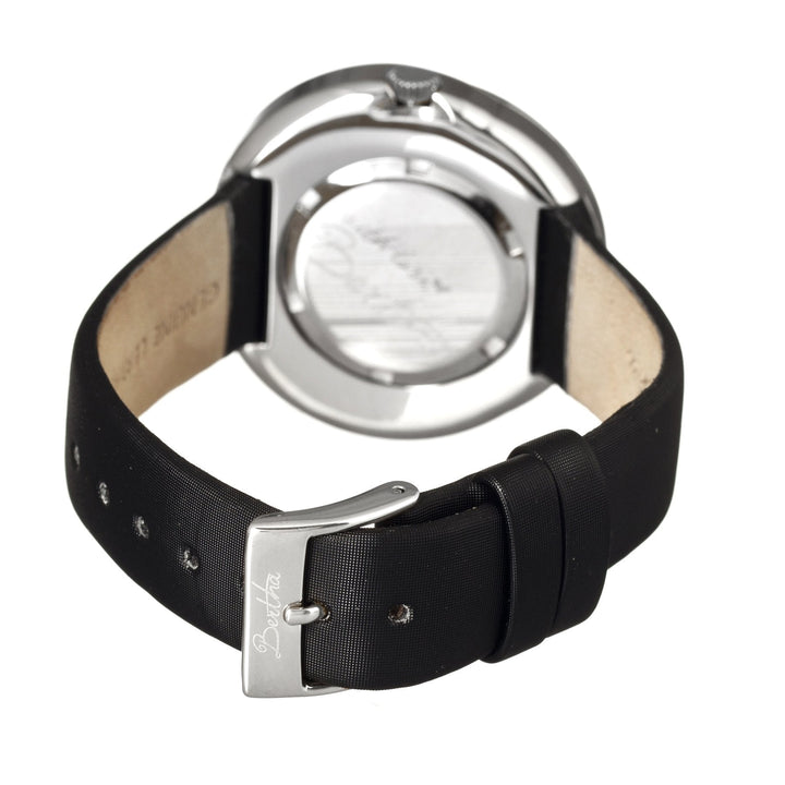 Bertha Jean MOP Leather-Band Ladies Watch