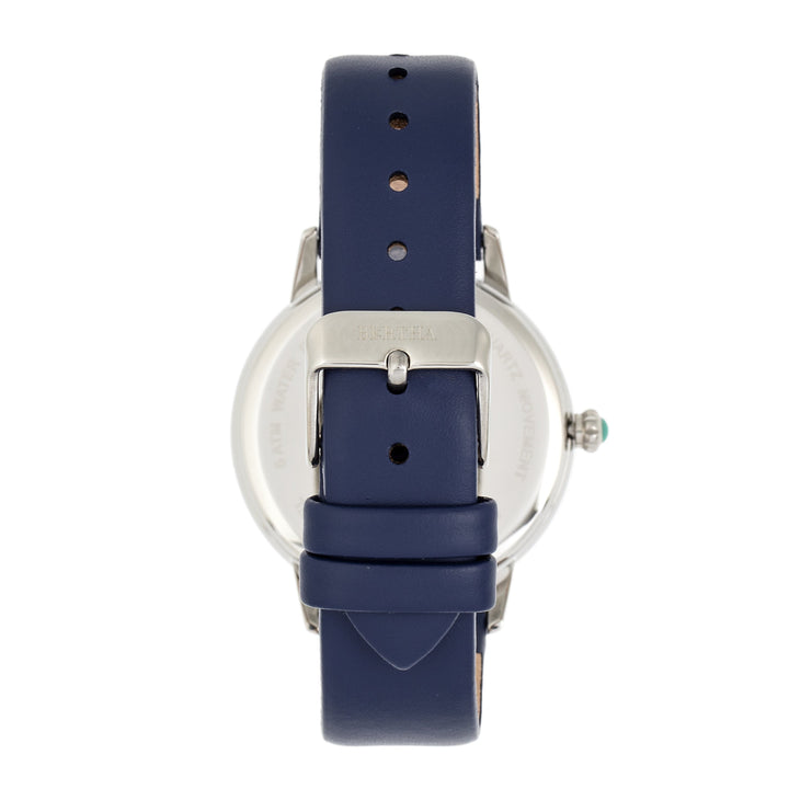 Bertha Grace MOP Leather-Band Watch
