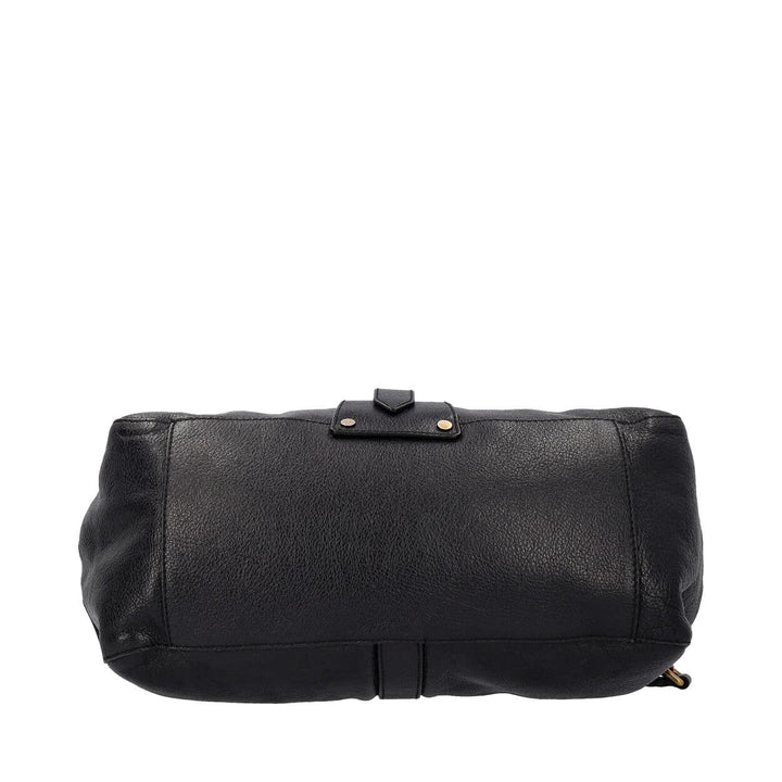 Top Quality Burberry Leather Turn Lock East West Tote Black