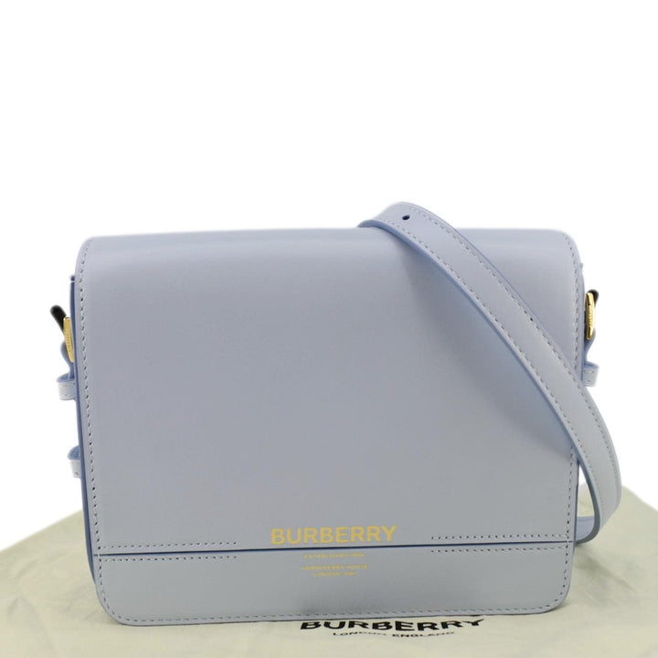 Burberry Grace Small Leather Crossbody Bag Light Blue