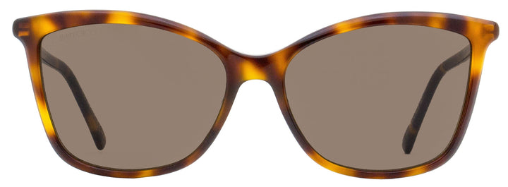 Jimmy Choo Rectangular Sunglasses Ba/G/S 08670 Havana/Gold 56mm