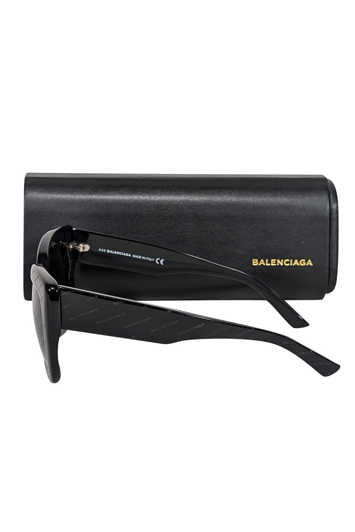 balenciaga - Black Logo Lens Sunglasses