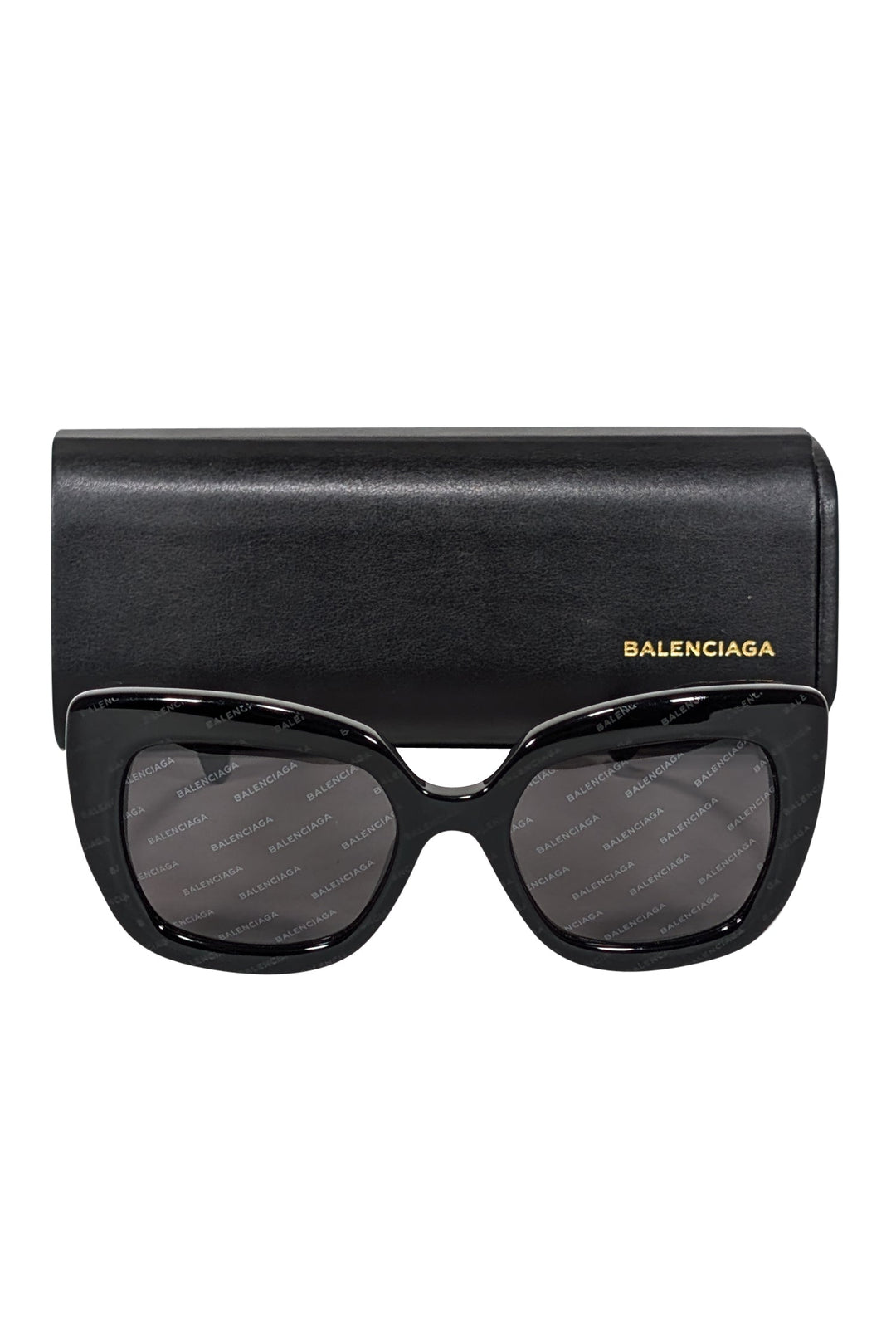 balenciaga - Black Logo Lens Sunglasses