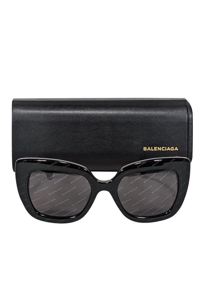 balenciaga - Black Logo Lens Sunglasses