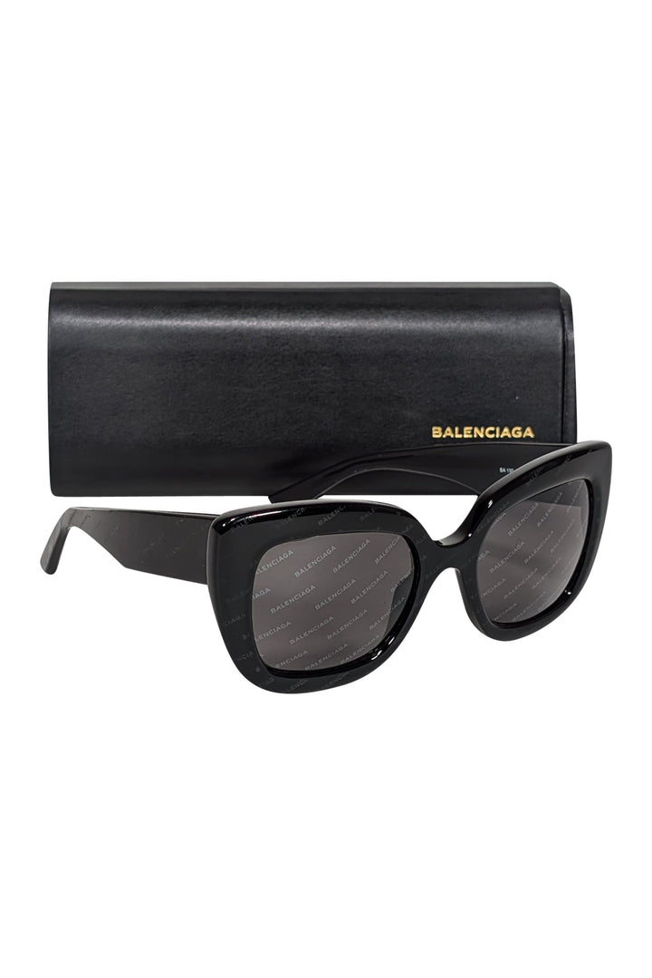 balenciaga - Black Logo Lens Sunglasses