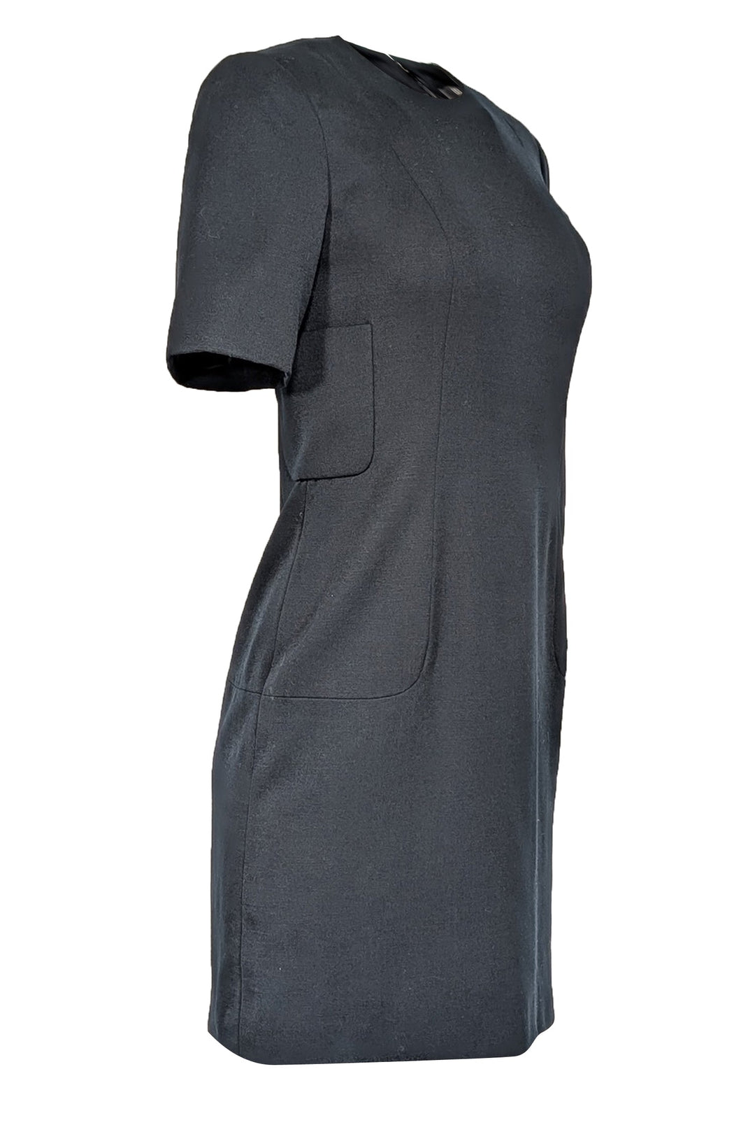Top Quality Balenciaga - Black Short Sleeve Sheath Dress Sz 6