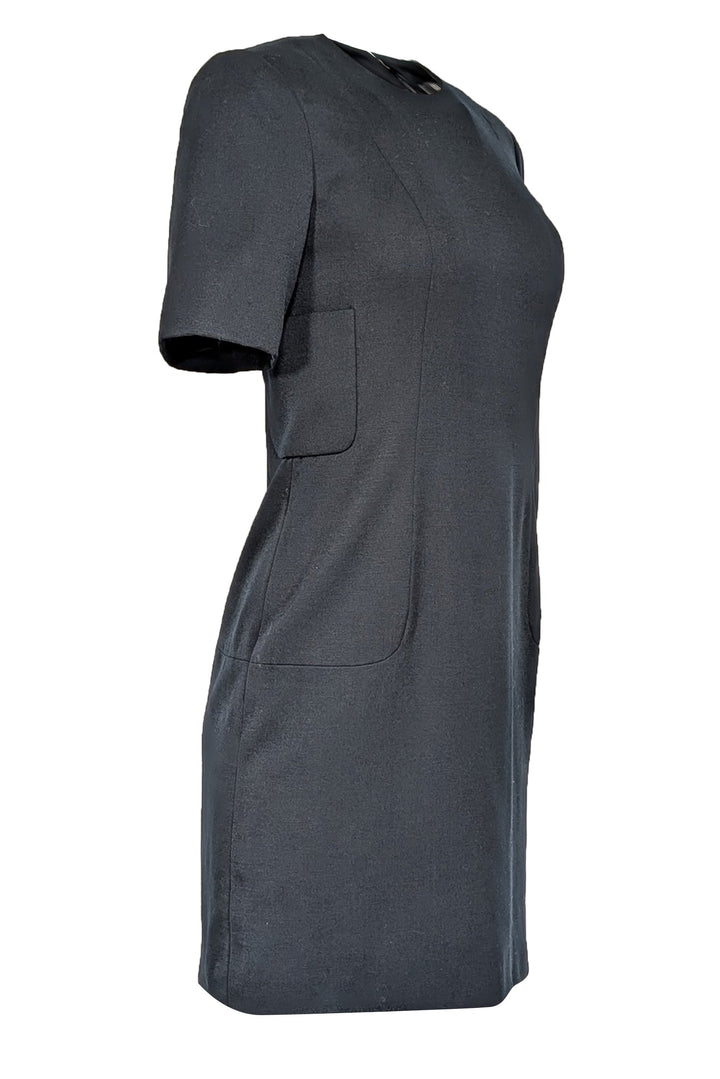 Top Quality Balenciaga - Black Short Sleeve Sheath Dress Sz 6