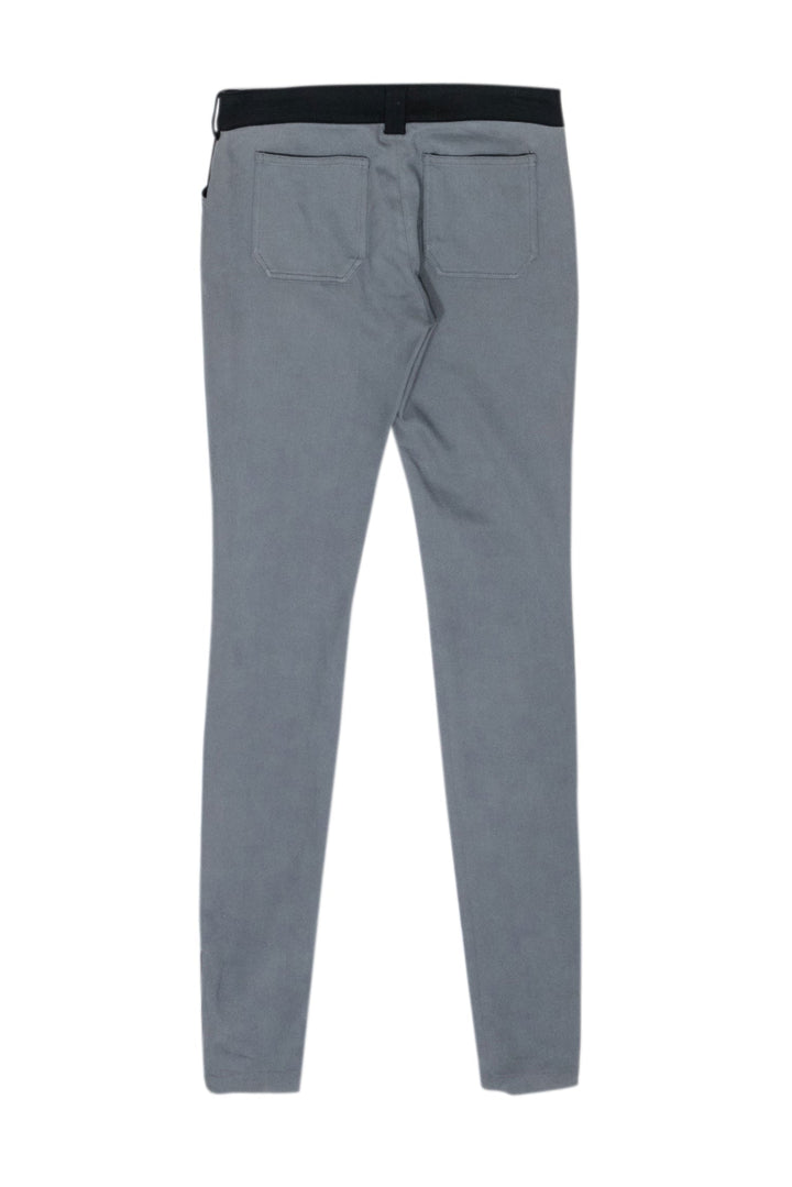 Top Quality Balenciaga - Grey & Black Color Block Skinny Leg Pants Sz 4