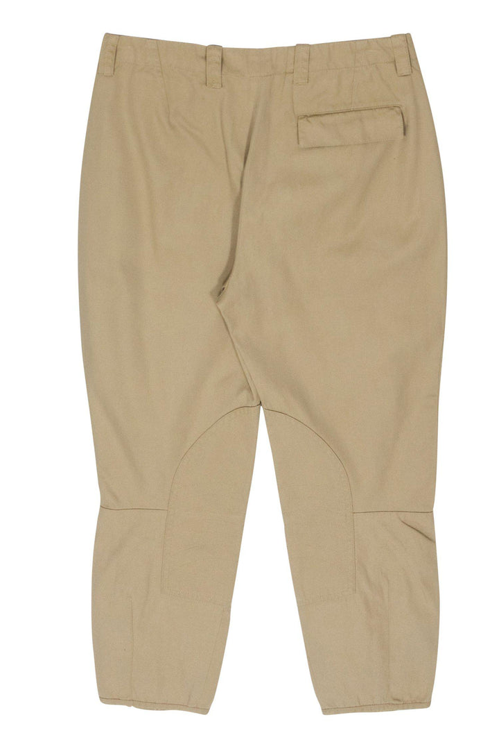 Top Quality Balenciaga - Khaki Football-Style Skinny Cropped Pants Sz 2