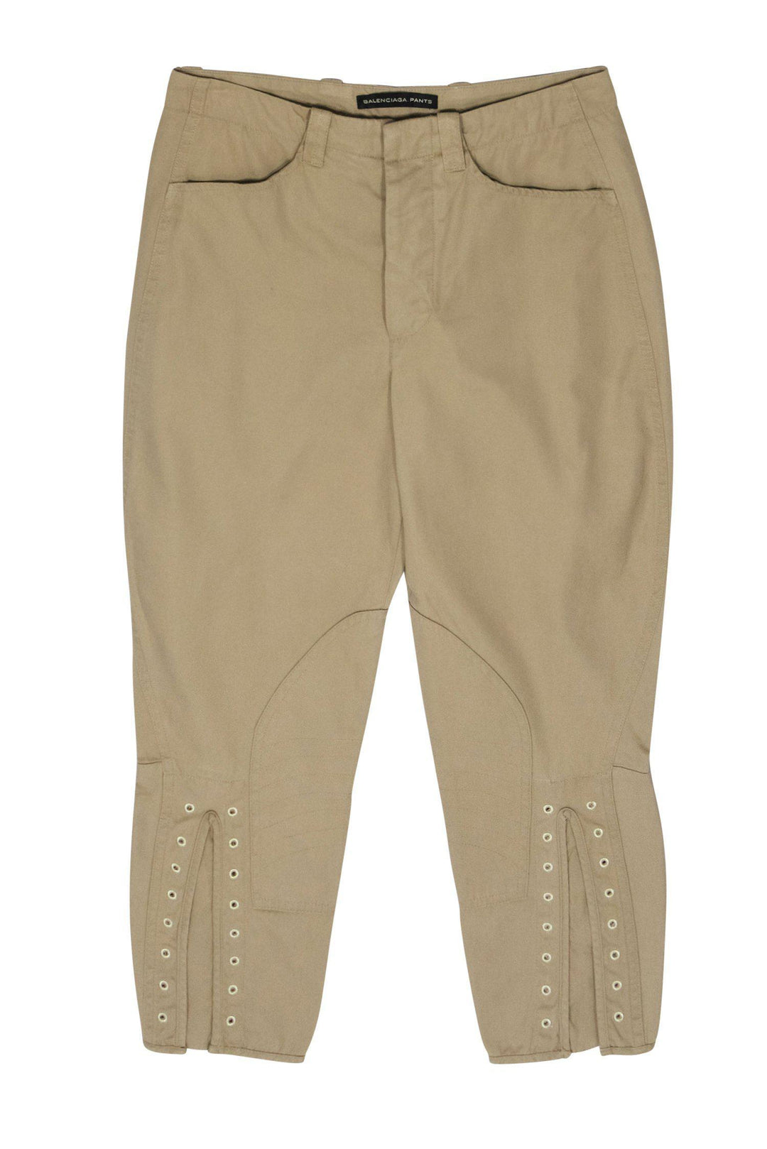 Top Quality Balenciaga - Khaki Football-Style Skinny Cropped Pants Sz 2