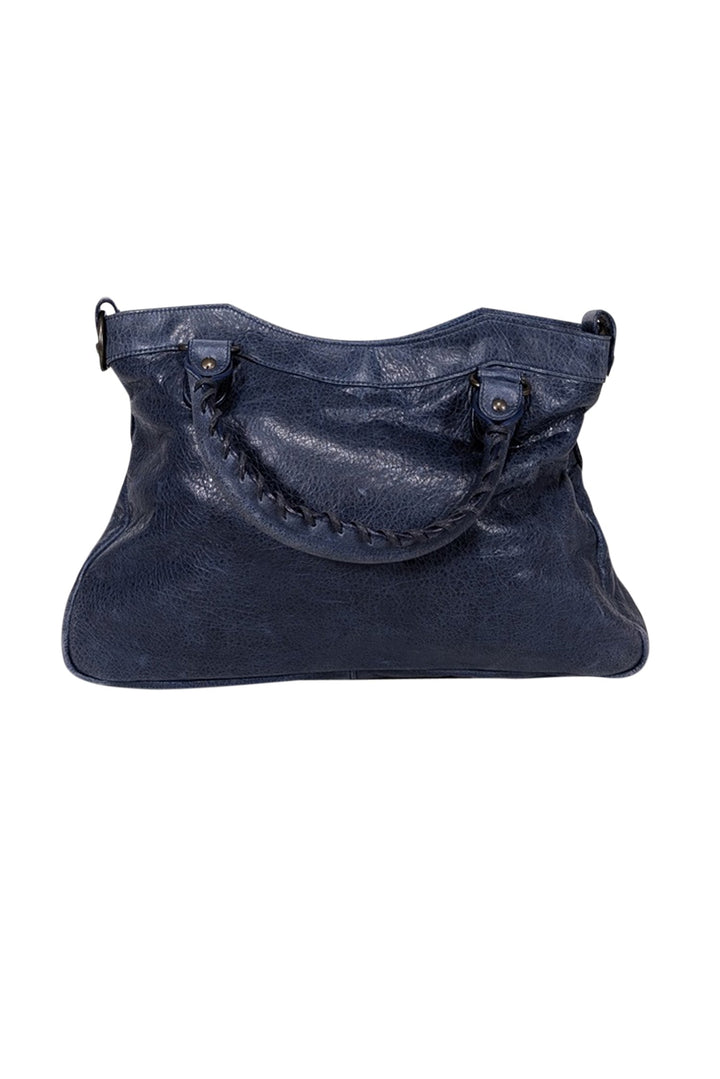 balenciaga - Navy Leather City Crossbody Bag