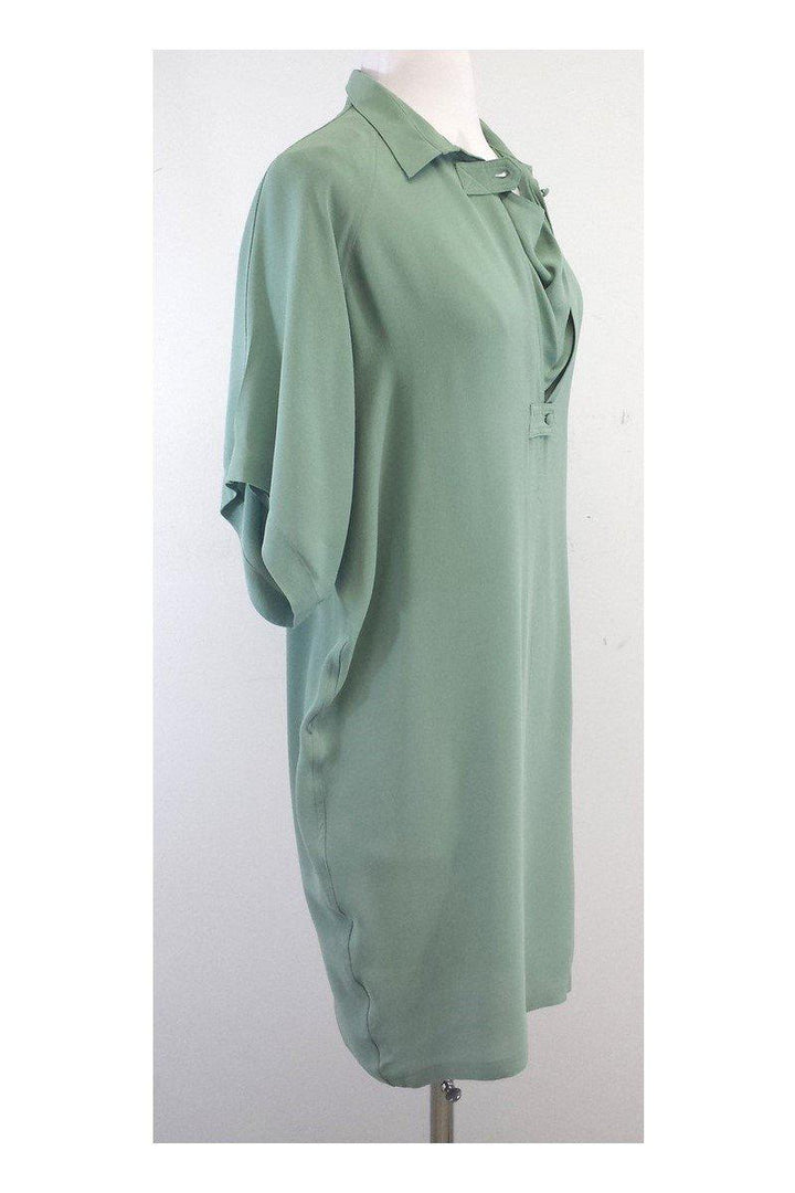 Top Quality Balenciaga - Seafoam Green Short Sleeve Shift Dress Sz 6