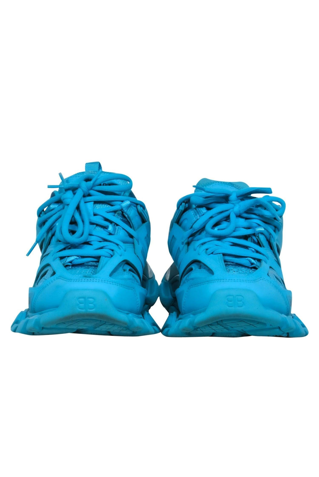 Top Quality Balenciaga - Teal Blue Chunky Track Sneakers Sz 7