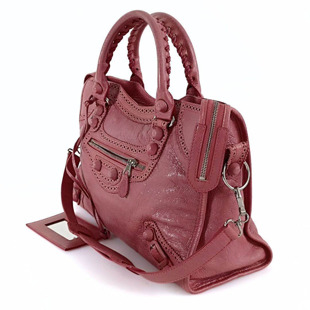 Top Quality Balenciaga Top Quality Balenciaga Top Quality Balenciaga City shoulder bag in pink leather