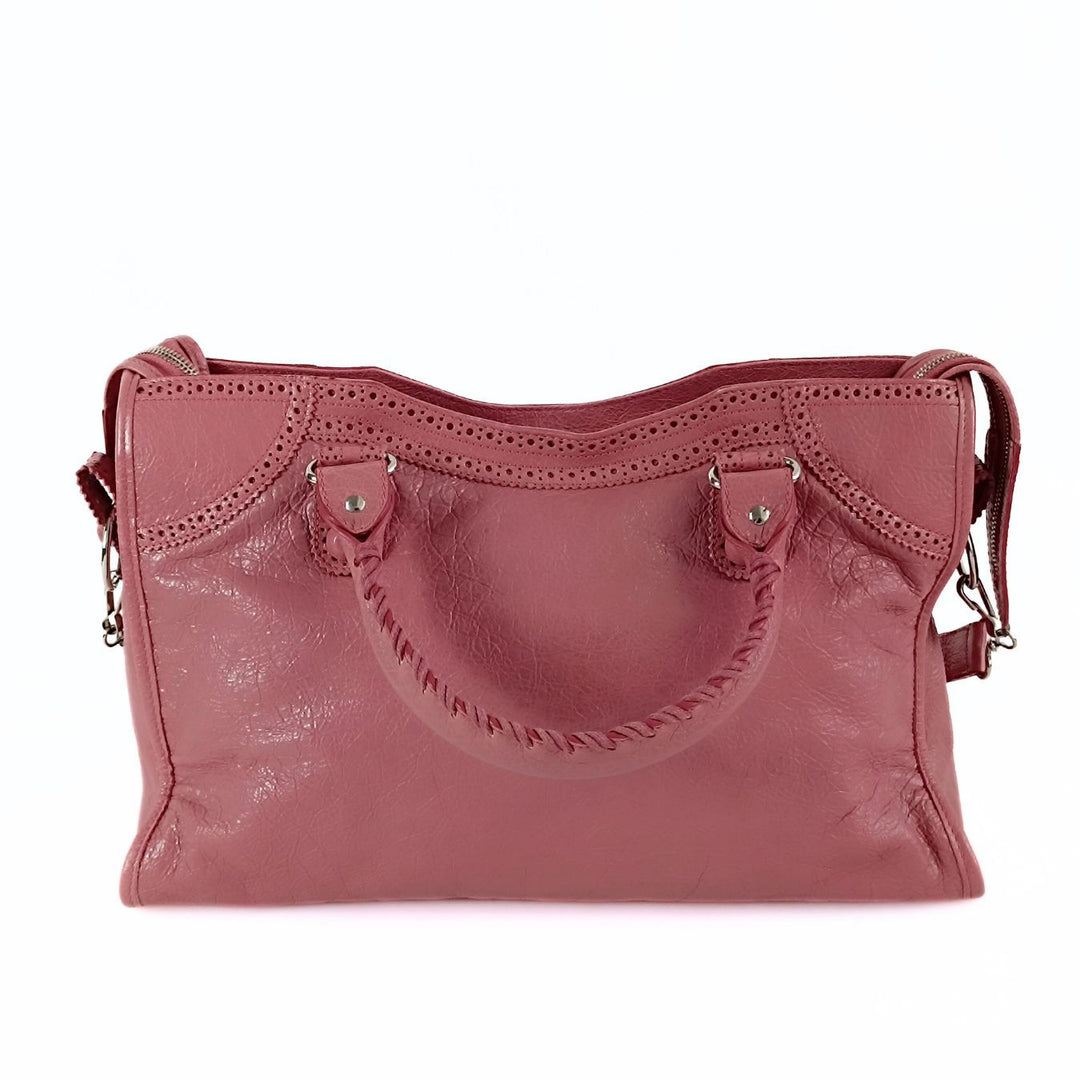 Top Quality Balenciaga Top Quality Balenciaga Top Quality Balenciaga City shoulder bag in pink leather