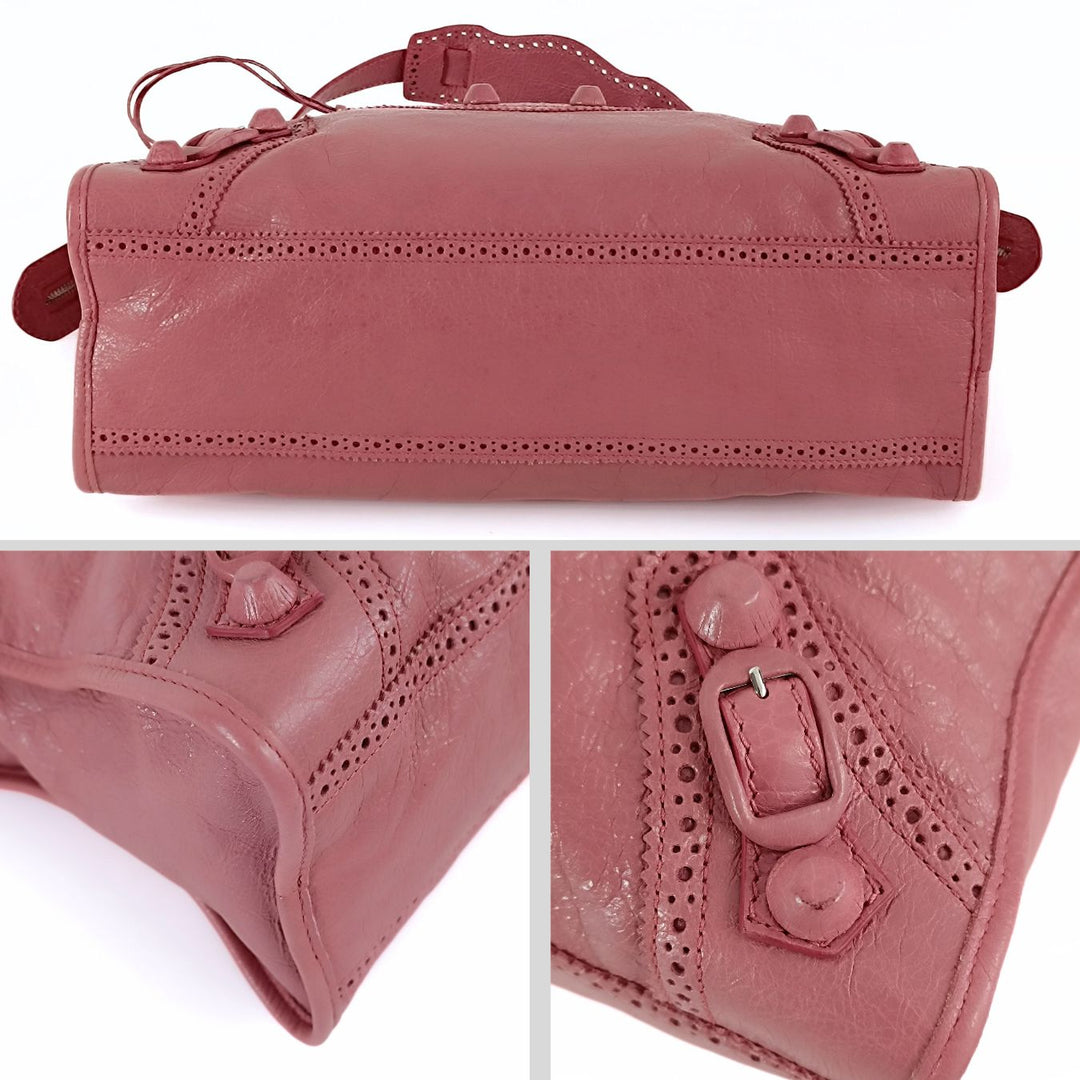 Top Quality Balenciaga Top Quality Balenciaga Top Quality Balenciaga City shoulder bag in pink leather