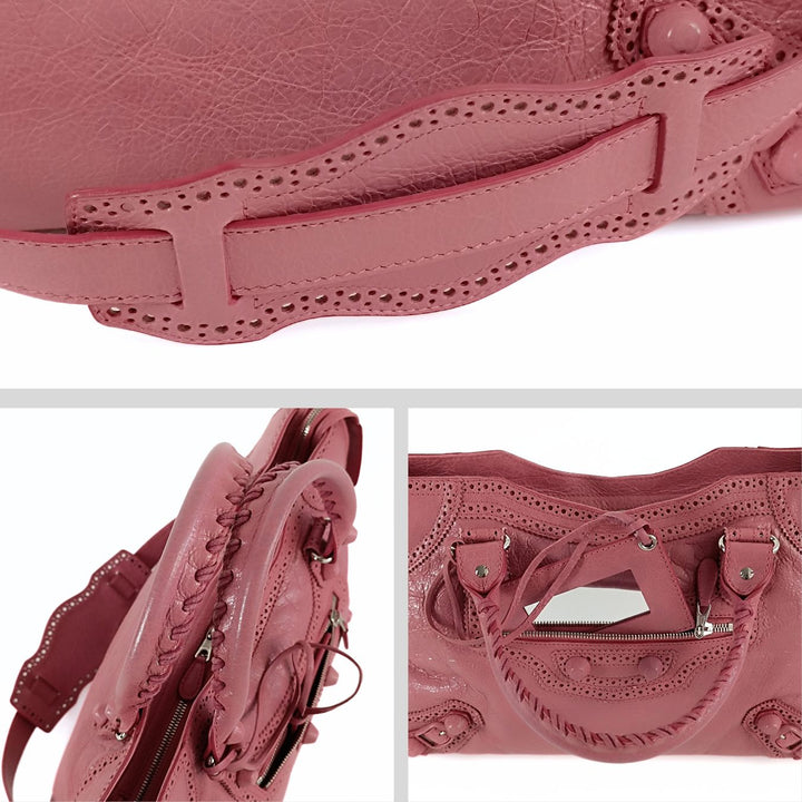 Top Quality Balenciaga Top Quality Balenciaga Top Quality Balenciaga City shoulder bag in pink leather