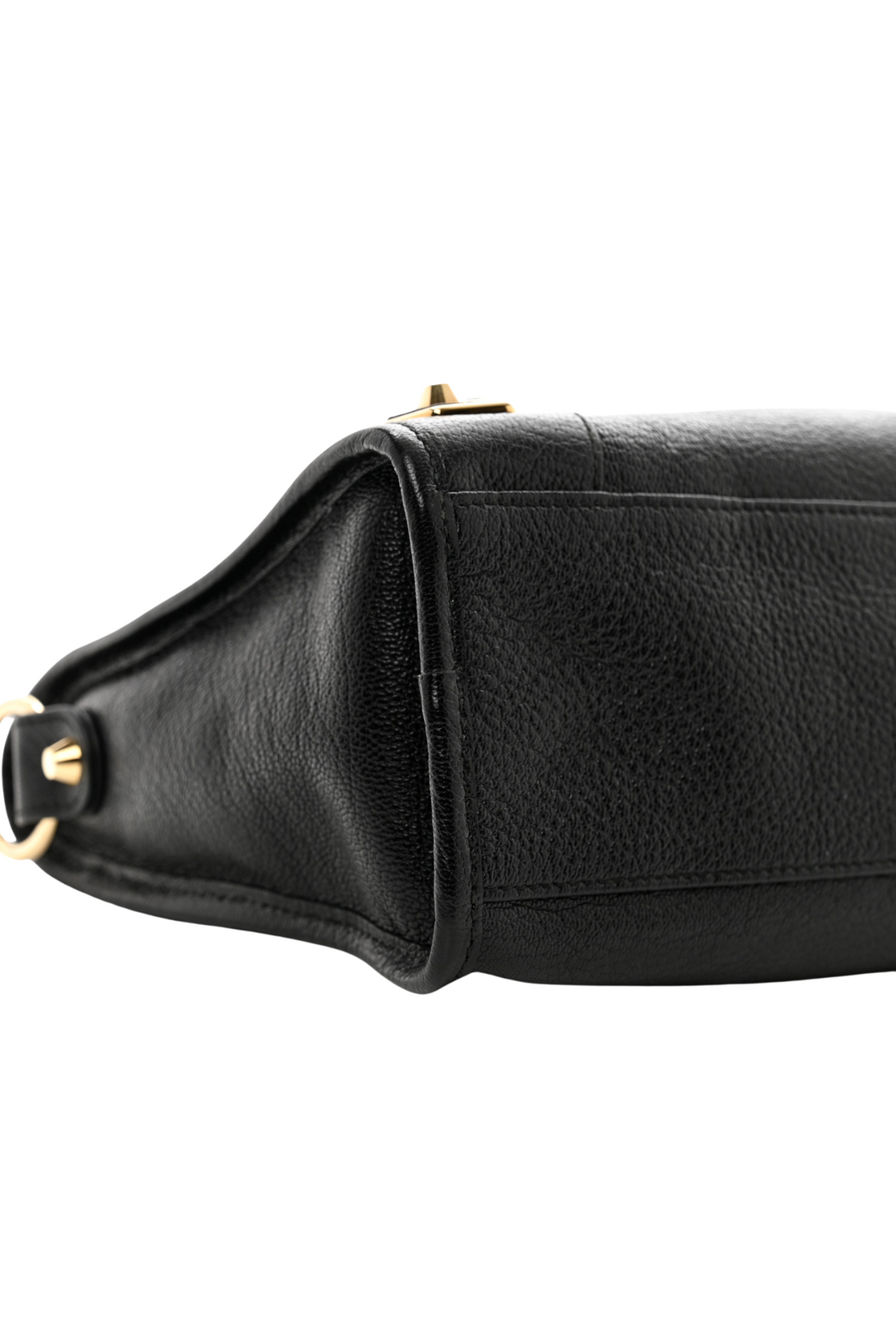 Top Quality Balenciaga Black Leather Metallic Edge City Tote
