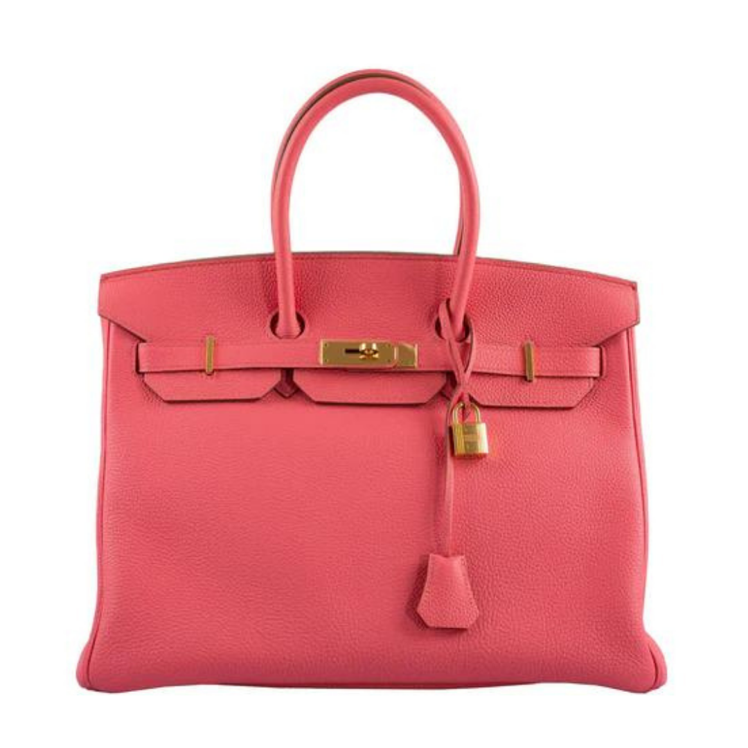 Top quality Hermes Birkin 35 Lipstick Togo Gold Hardware