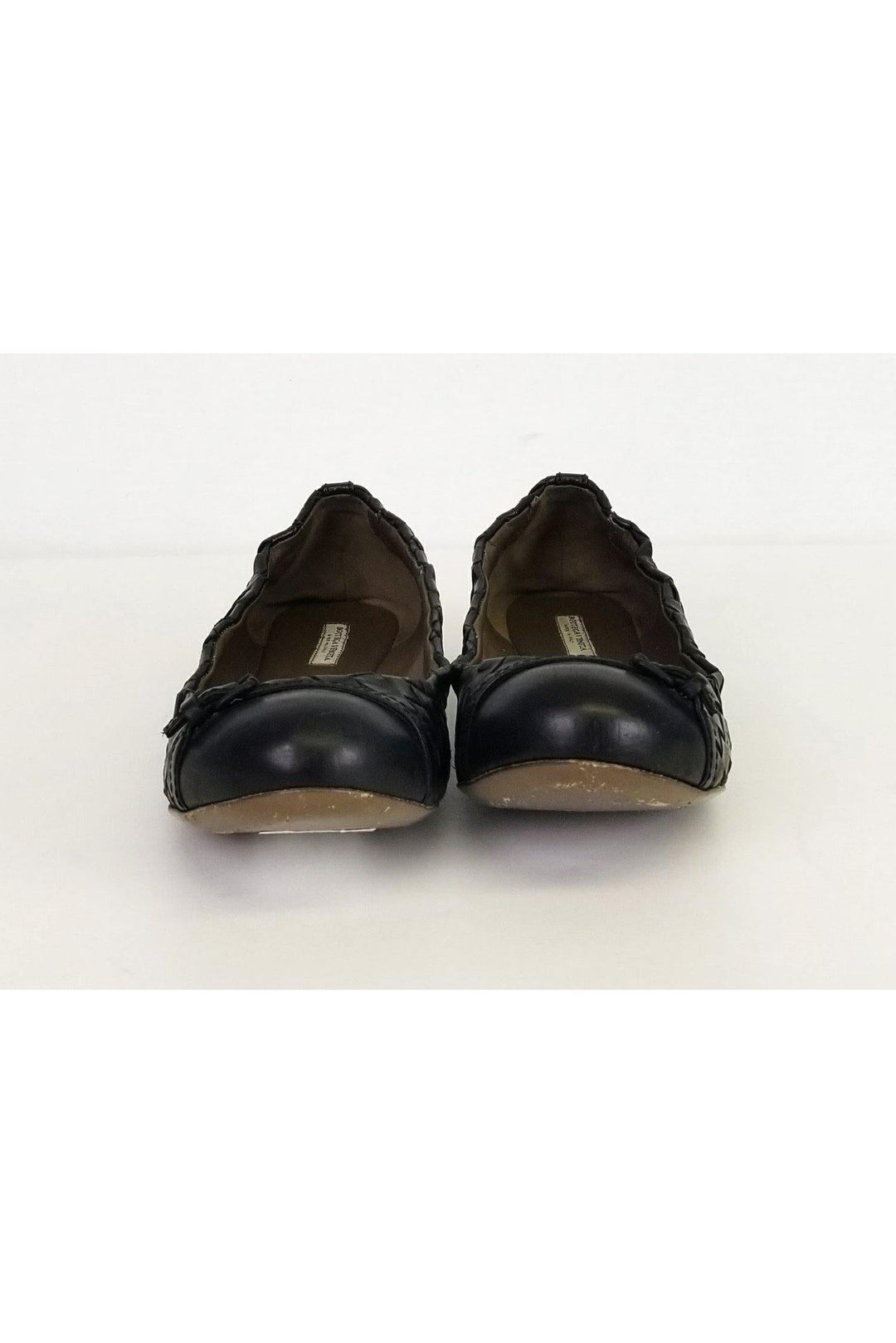 Bottega veneta - Black Woven Flats Sz 6.5