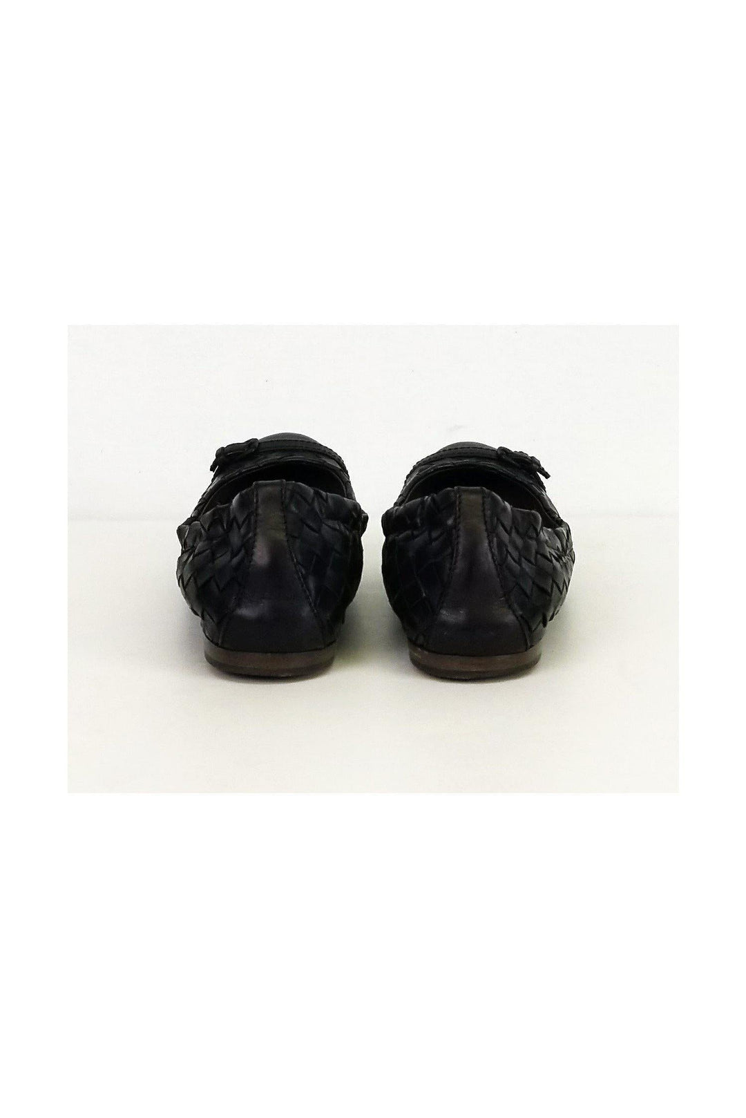 Bottega veneta - Black Woven Flats Sz 6.5