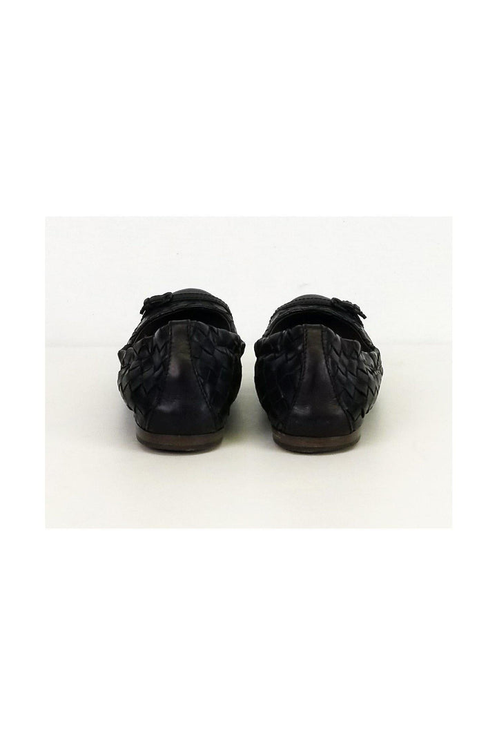 Bottega veneta - Black Woven Flats Sz 6.5